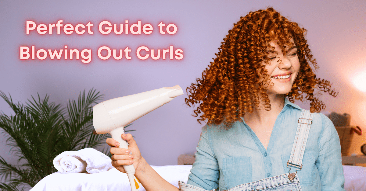 How to blow dry curly hair